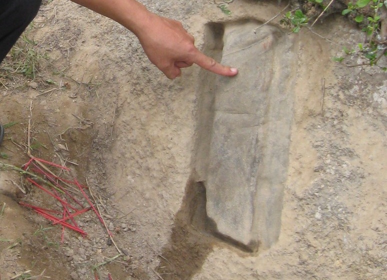Dấu tích lạ được phát hiện