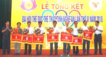 Đại hội TDTT tỉnh Nghệ An lần thứ VI – 2010 đã thành công tốt đẹp