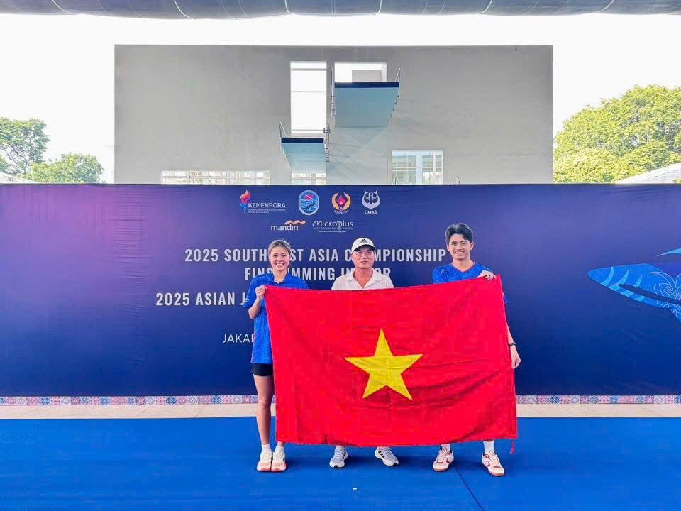 2 vận động viên lặn Nghệ An xuất sắc giành 8 huy chương, phá 3 kỷ lục Đông Nam Á tại Indonesia