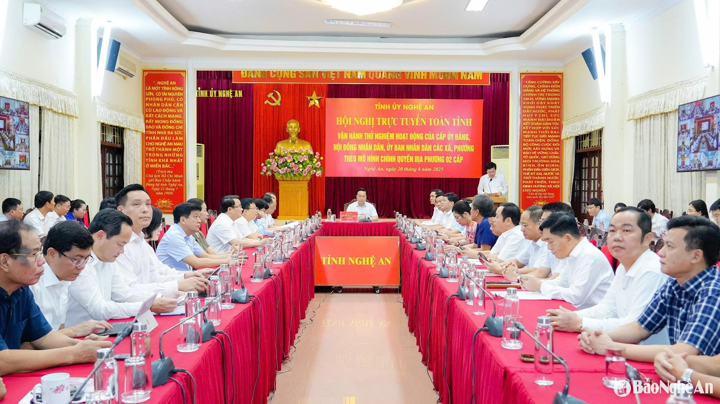 Nghệ An chính thức vận hành thử nghiệm chính quyền hai cấp