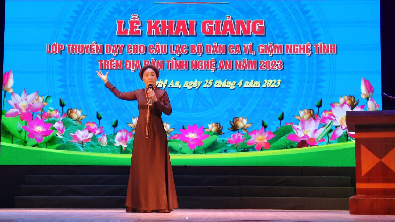 Nghệ An mở lớp truyền dạy dân ca Ví, Giặm Nghệ Tĩnh