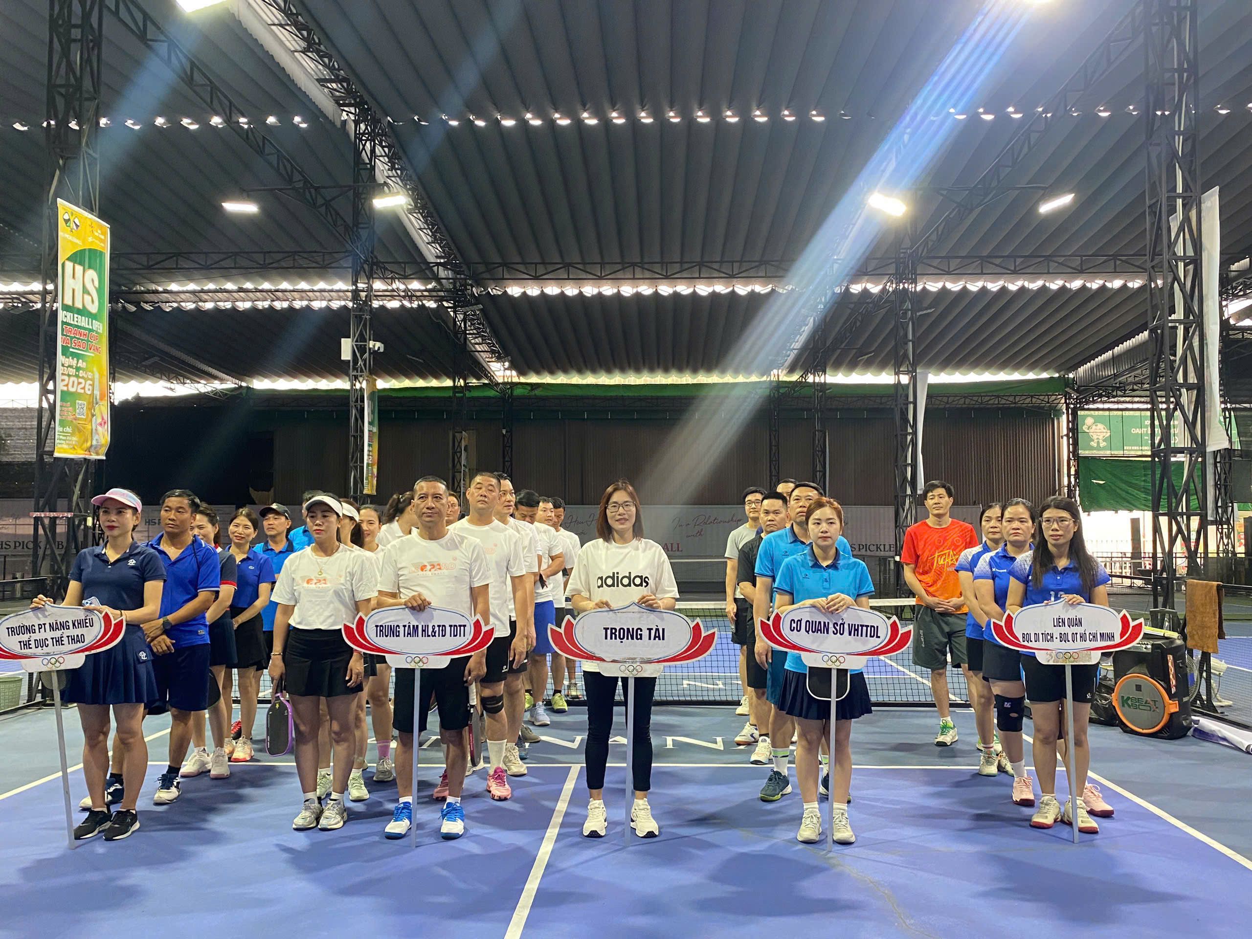 Sôi nổi Giải Pickleball ngành Văn hóa, Thể thao và Du lịch Nghệ An năm 2026