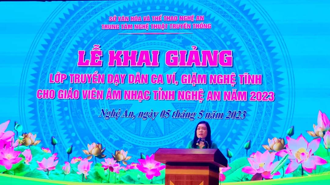 Sở Văn hóa và Thể thao tổ chức Lớp truyền dạy dân ca Ví Giặm cho giáo viên âm nhạc 2023