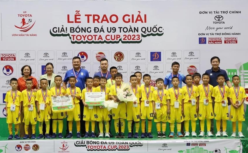 Đội tuyển U9 Sông Lam Nghệ An dành Huy chương Đồng tại giải U9 toàn quốc Toyota Cup 2023