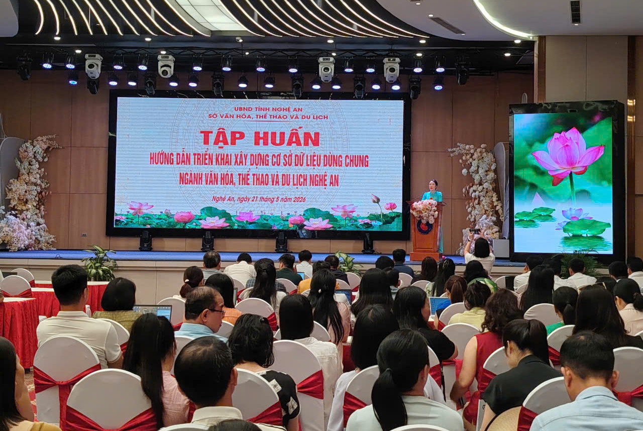 Tập huấn xây dựng cơ sở dữ liệu dùng chung ngành Văn hóa, Thể thao và Du lịch
