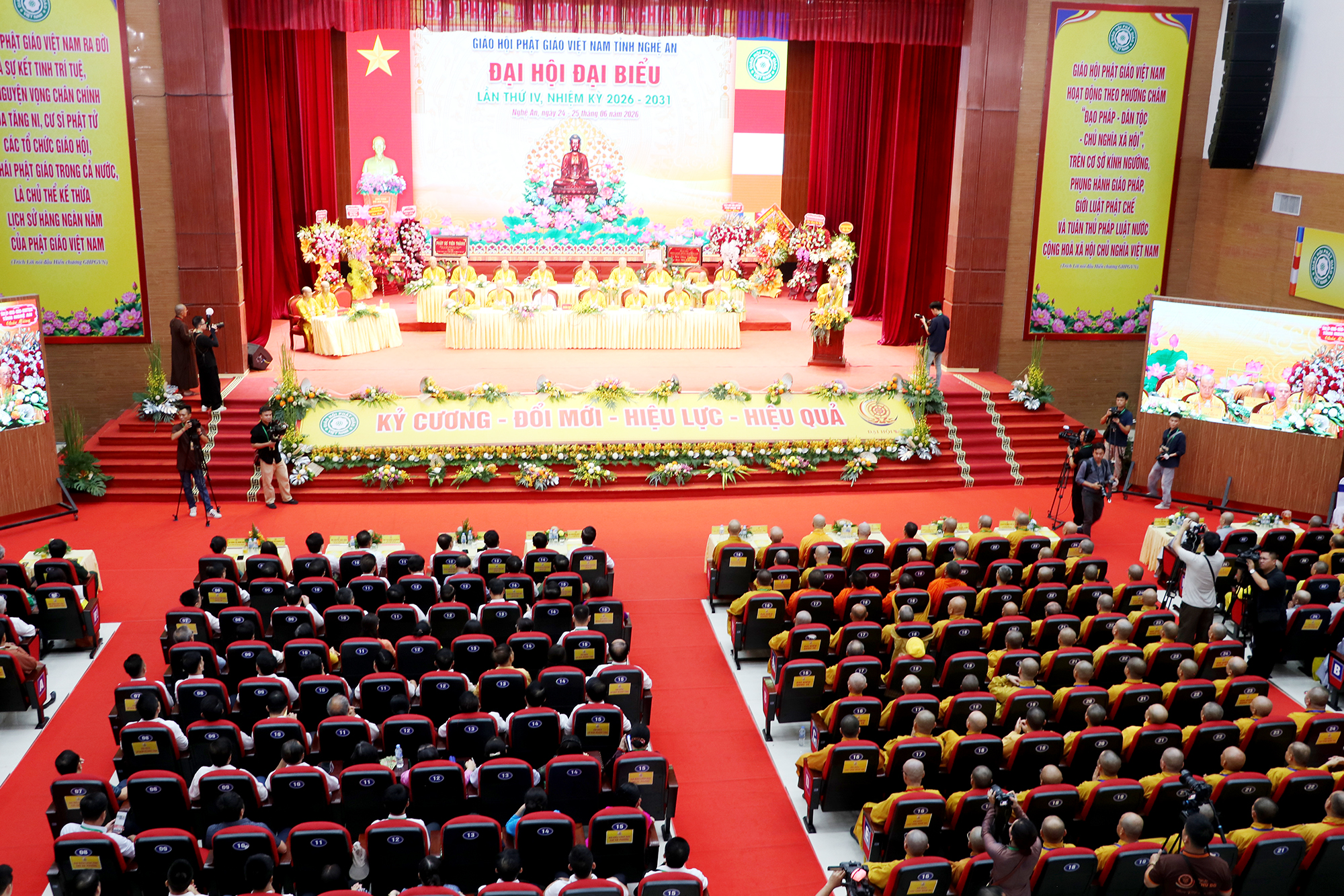 Giáo hội Phật giáo tỉnh Nghệ An tổ chức Đại hội Đại biểu lần thứ IV, nhiệm kỳ 2026-2031