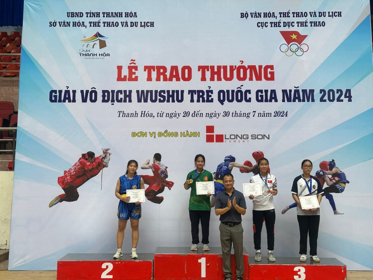 Nghệ An dành 1 HCV, 1 HCB và 1 HCĐ tại giải Vô địch Wushu trẻ quốc gia năm 2024