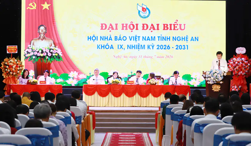 Đại hội Hội Nhà báo Việt Nam tỉnh Nghệ An khóa IX, nhiệm kỳ 2026-2031