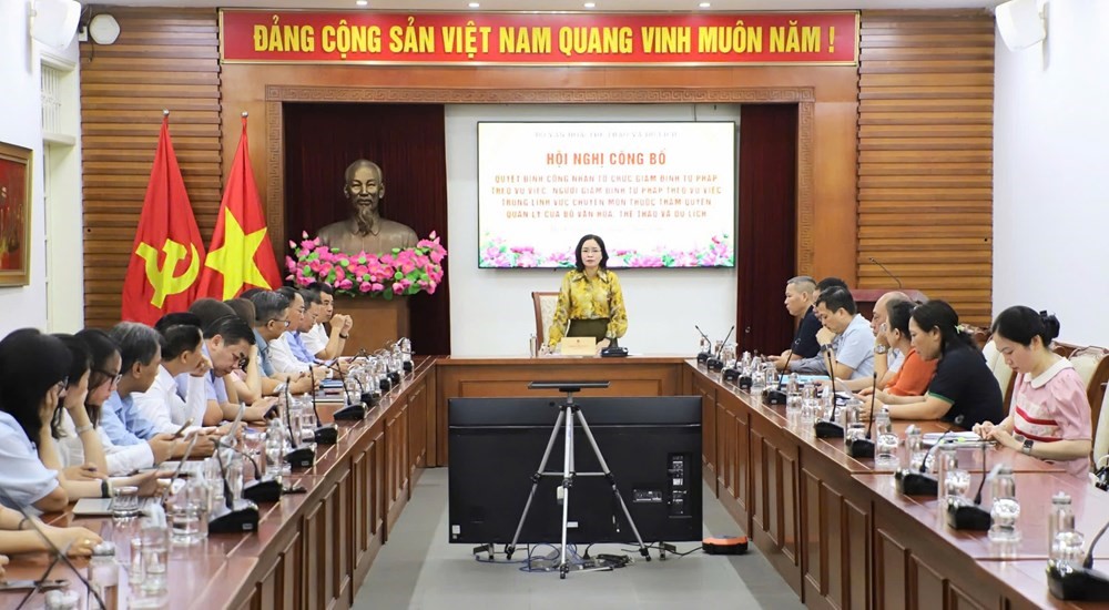 Công nhận tổ chức giám định tư pháp theo vụ việc trong lĩnh vực Văn hóa, Thể thao, Du lịch