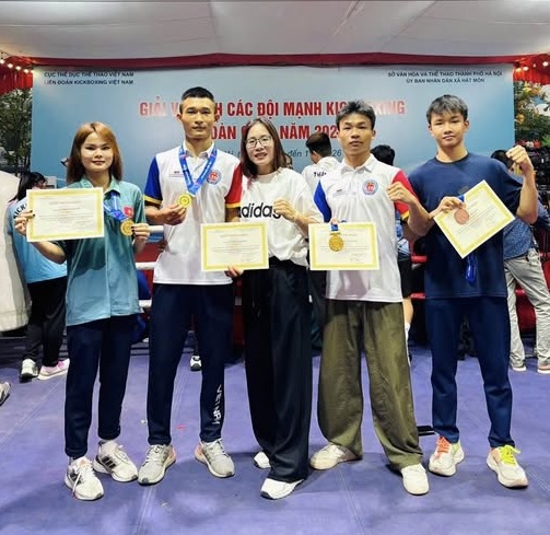 Đội tuyển Kickboxing Nghệ An giành 9 huy chương tại Giải vô địch các đội mạnh Kickboxing toàn quốc năm 2026