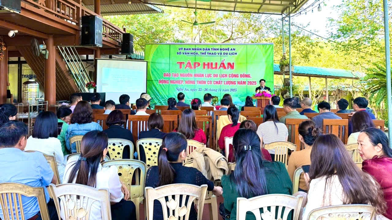 Tập huấn đào tạo nguồn nhân lực du lịch cộng đồng, nông nghiệp, nông thôn có chất lượng năm 2025