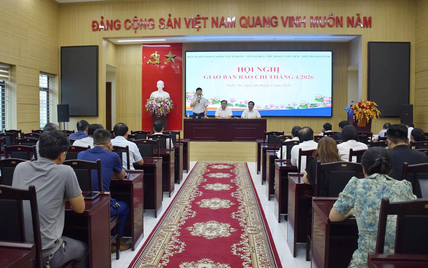 Nghệ An tổ chức Hội nghị giao ban báo chí tháng 4/2026