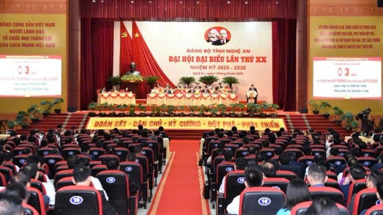 Đại hội đại biểu Đảng bộ tỉnh Nghệ An họp phiên trù bị