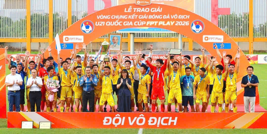 U21 Sông Lam Nghệ An vô địch Giải Bóng đá U21 Quốc gia 2026