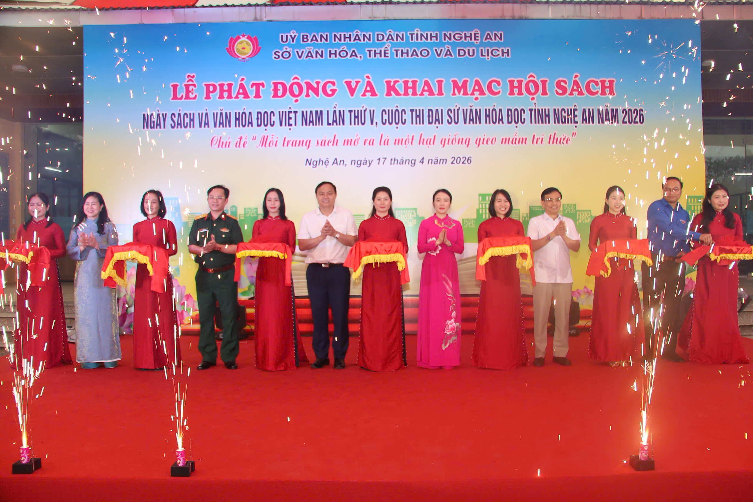 Nghệ An khai mạc Ngày Sách và Văn hóa Việt Nam đọc năm 2026, phát động Cuộc thi Đại sứ Văn hóa đọc