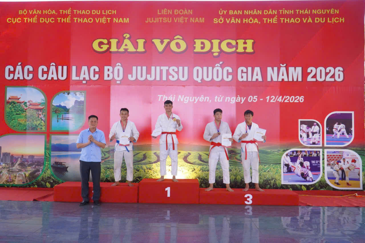 Jujitsu Nghệ An giành 15 huy chương tại Giải vô địch các CLB quốc gia năm 2026