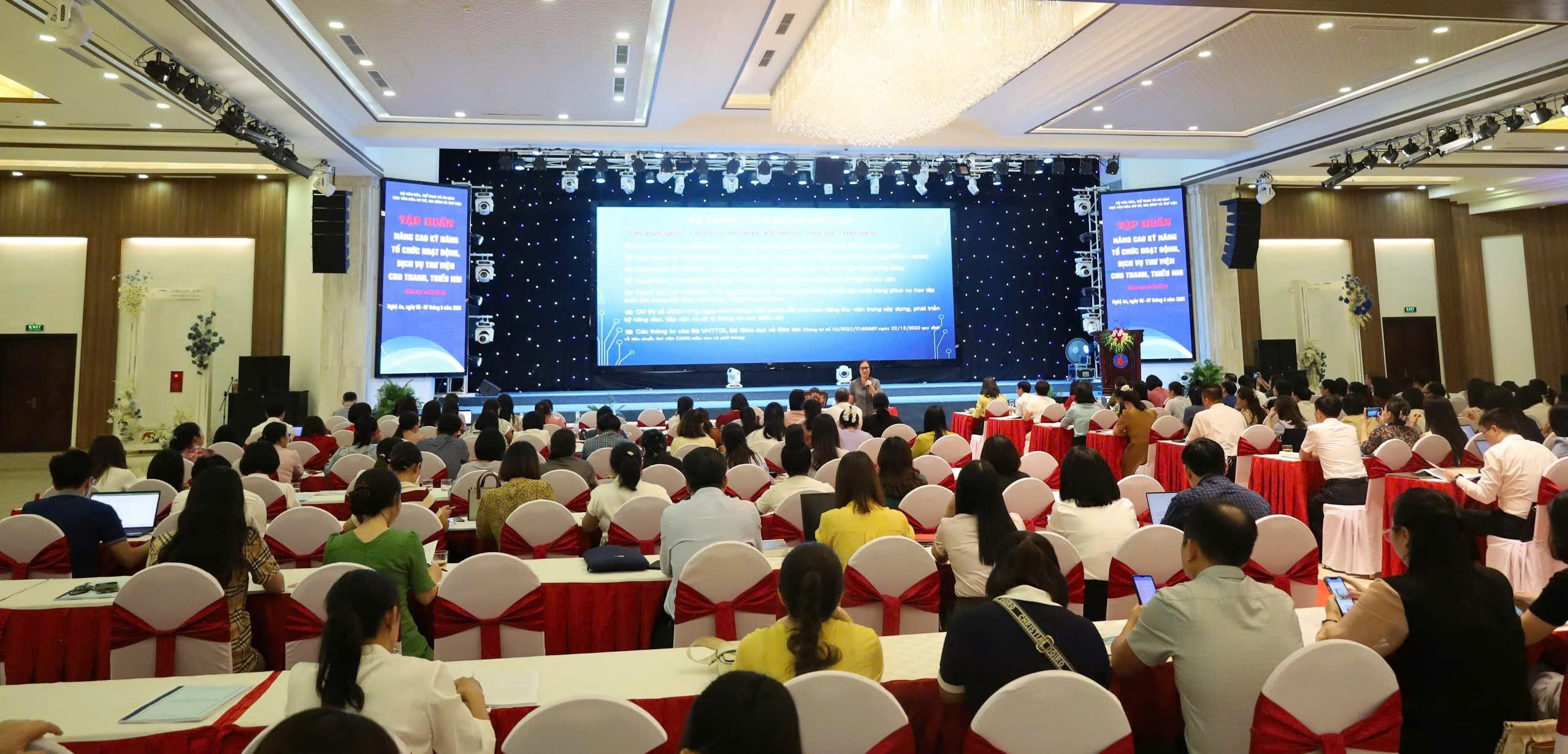 Khai mạc Tập huấn nâng cao kỹ năng tổ chức hoạt động, dịch vụ thư viện cho thanh, thiếu nhi