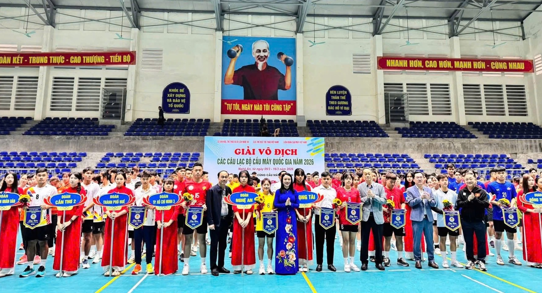 Khai mạc Giải Vô địch các Câu lạc bộ Cầu mây Quốc gia năm 2026 tại Nghệ An